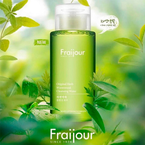 Fraijour, Жидкость для снятия макияжа, Original Herb Wormwood Cleansing Water, 300 мл